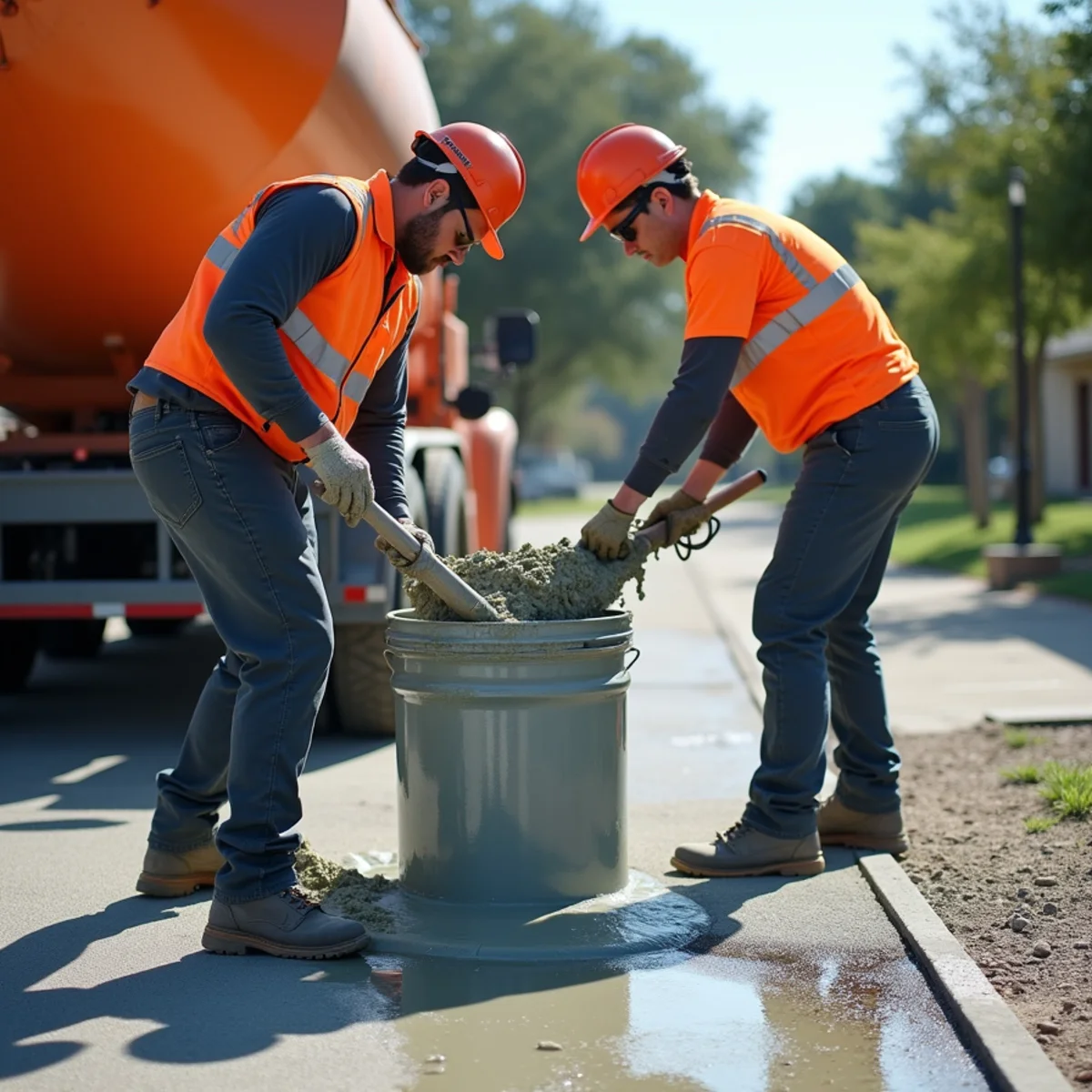 Concrete Resurfacing ready mix pour Converse TX