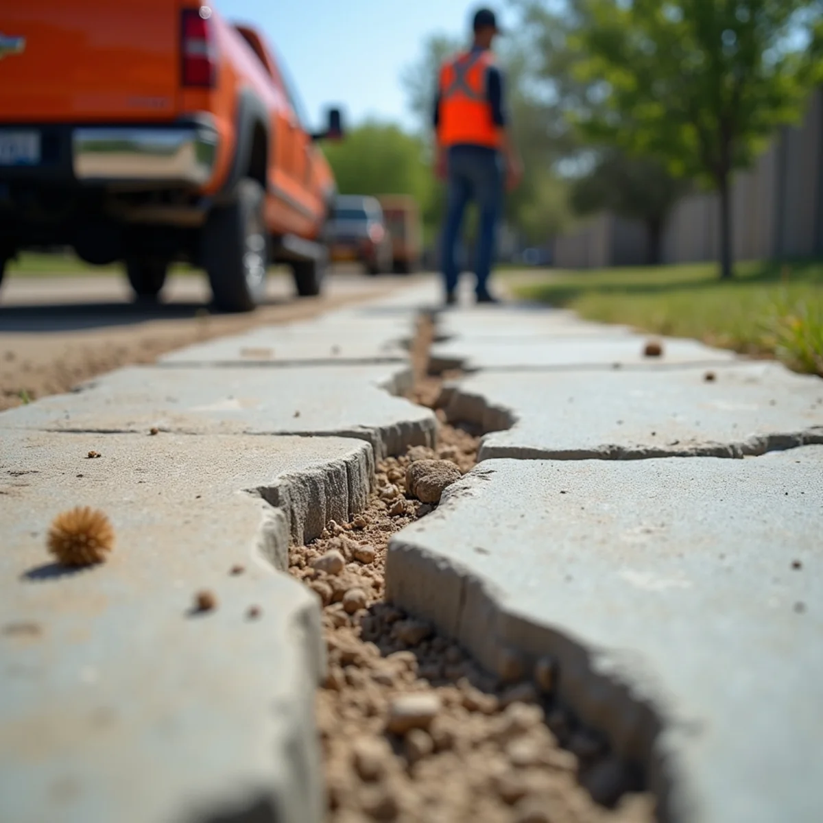 Concrete repair and leveling Blackland clay soil Converse TX